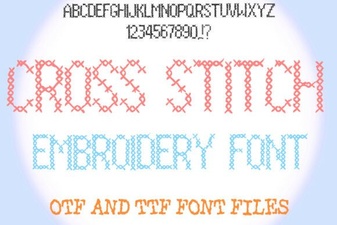 Beautiful Cross Stitch Fonts for Embroidery Projects
