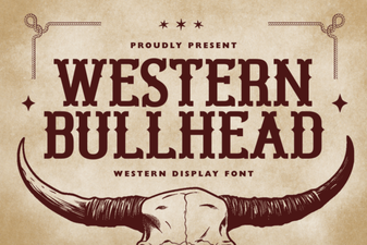 Western Bullhead Font - Free Display Font Download