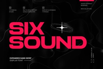 Six Sound Font Free Download - Sans Serif Display Typeface