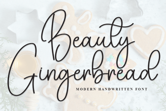 Beauty Gingerbread Font - Decorative Script Font Download