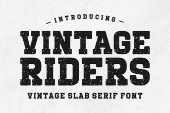 Vintage Riders Font: Retro Charm for Creative Projects